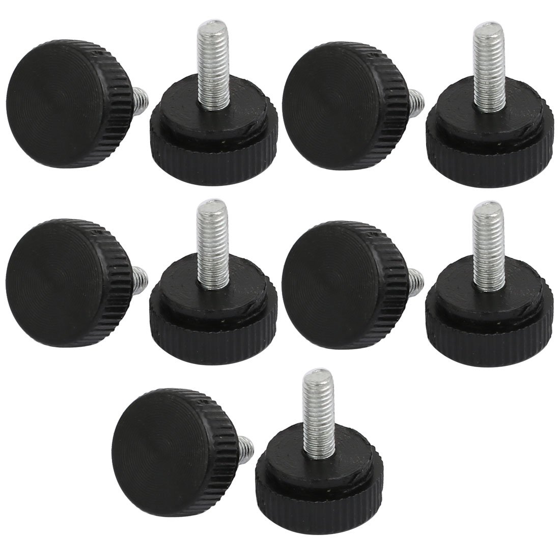 Aexit M3x8mm Male Other Mechanical Hardware Accessories ThreadStraight Round Knurled Grip Clamping Knob 10pcs Model:26as280qo378