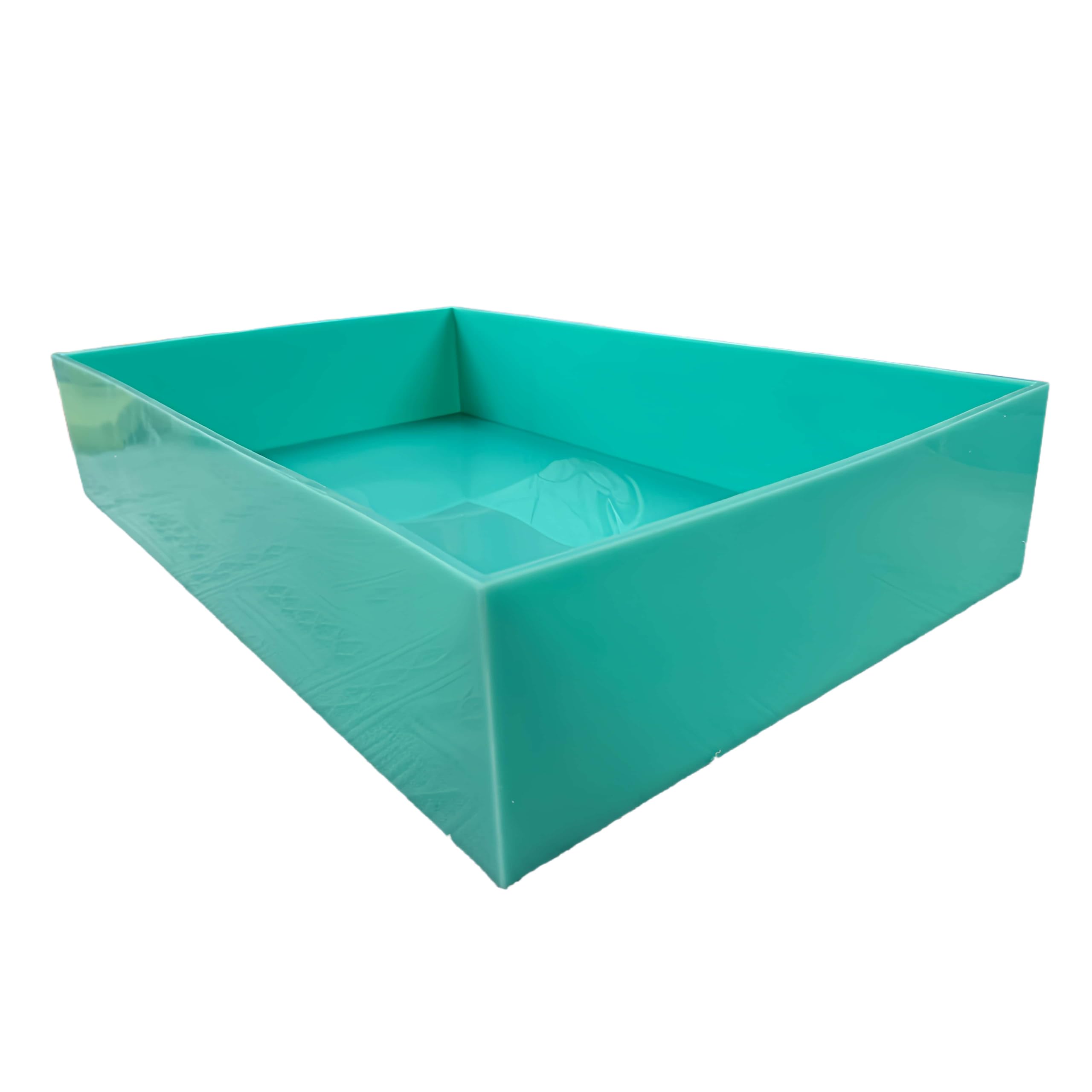 Moldes de jabón de silicona de capacidad de 11,141.4 g/11.2 kg, 17.9 x 11.2 x 3.4 pulgadas, bandejas de jabón para hacer barras de jabón caseras