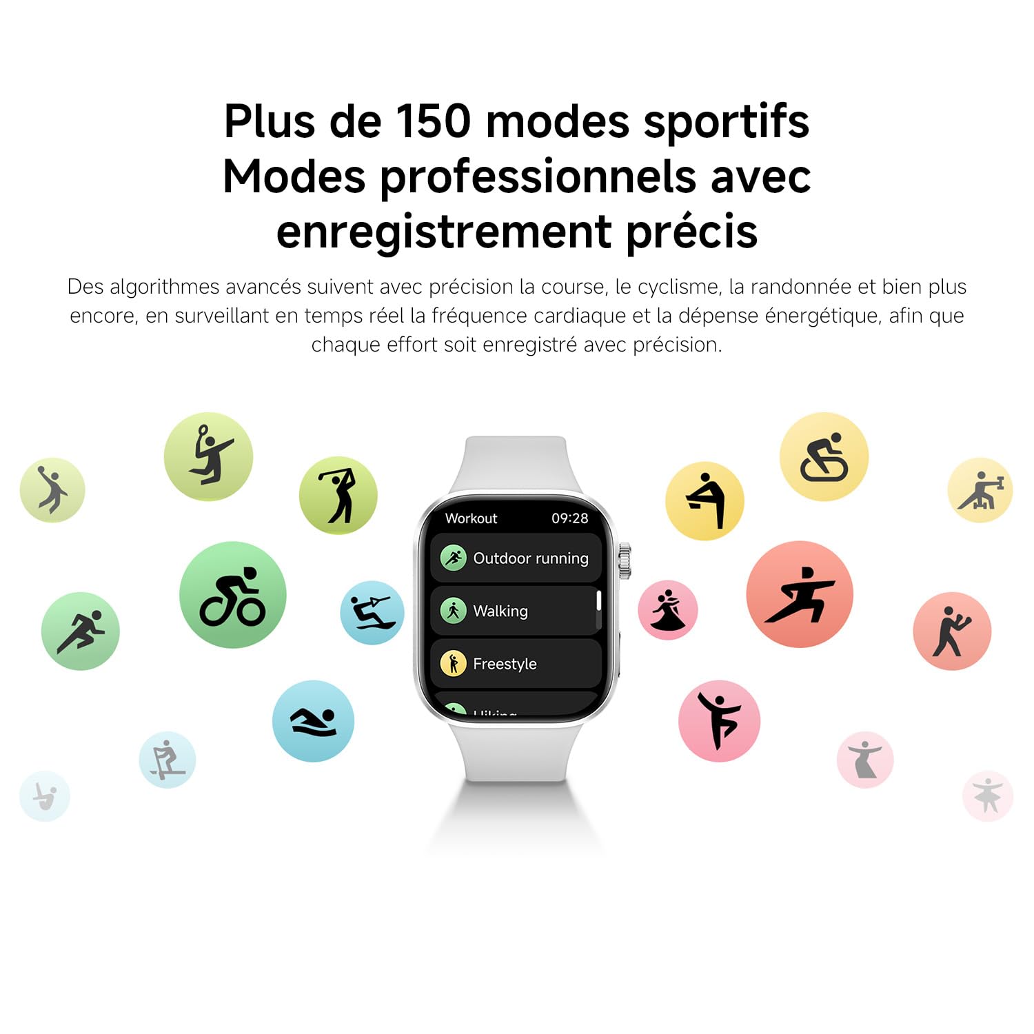XIAOMI Redmi Watch 6 NFC, Montre Connectée, Autonomie de 24 Jours, Noir | Écran 2,07″, suivi fréquence cardiaque/sommeil/stress, plus de 150 sports, GPS, étanchéité 5 ATM, Android et ios