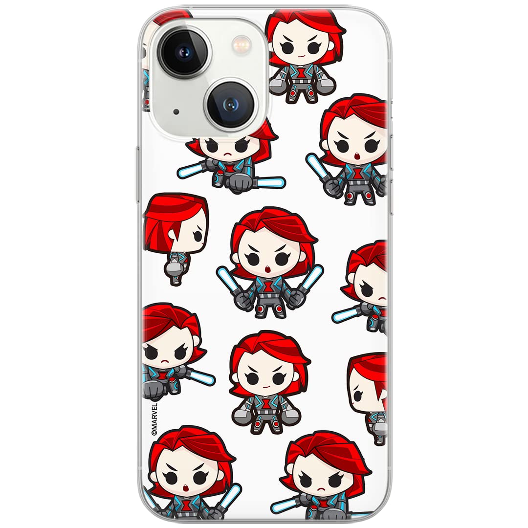 ERT GROUP mobile phone case for iPhone 13 original and officially licensed Marvel pattern Black Widow 013 optimally adapted to the shape of the mobile phone, case made of TPU