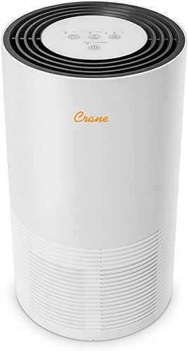 Crane Air Purifier with True HEPA Filter, UV Light, 300