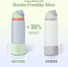 Funda de silicona para Owala FreeSip 32 Oz, manga inferior más alta para botella de agua resistente a arañazos, cubierta protectora de goma base antideslizante para accesorios de botella Owala, libre de BPA (Beach House) 3