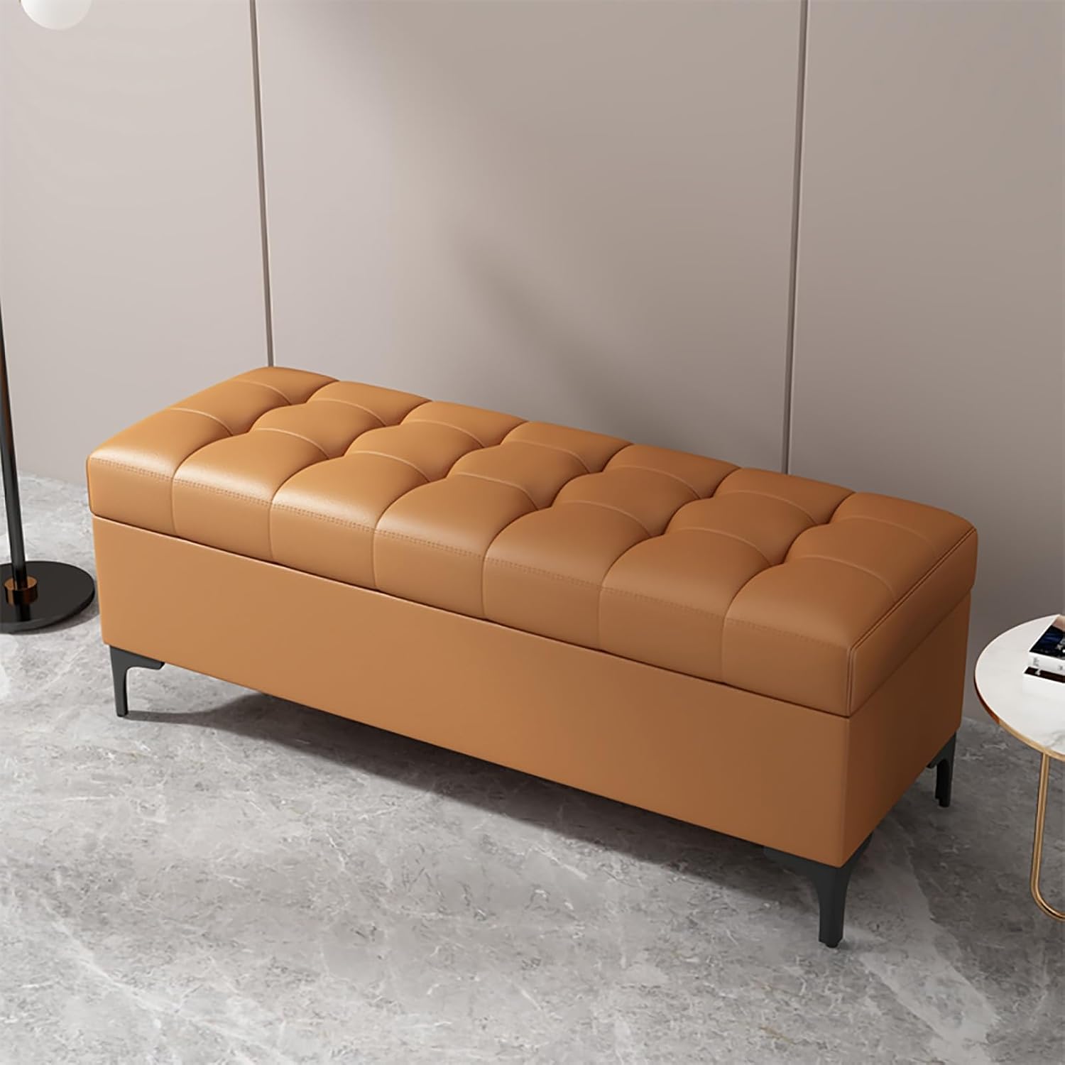 Benches Garden Bench Outdoor Patio Seating Backless Park Chair Lawn Path Slatted Seats,Luxury Faux Leather Storage Ottoman Bench, Comfy Entryway Shoe Rack & Bedroom End of Bed Seat, Modern P