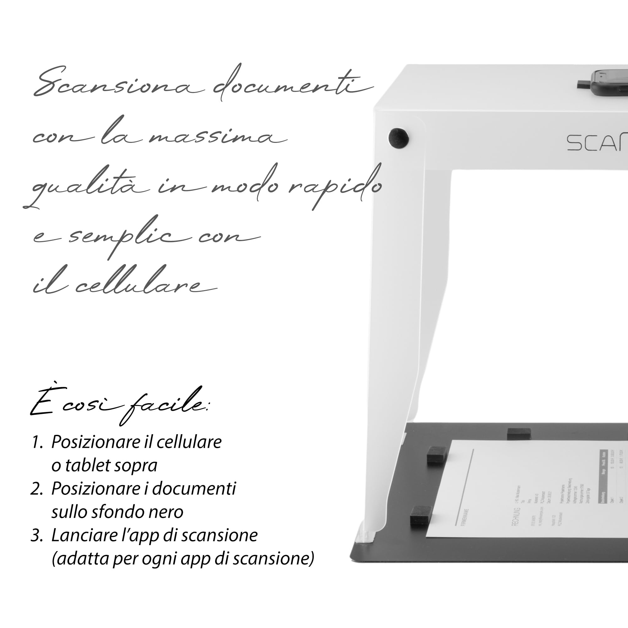 Pro Pieghevole Scatola di Scansione per Smartphone