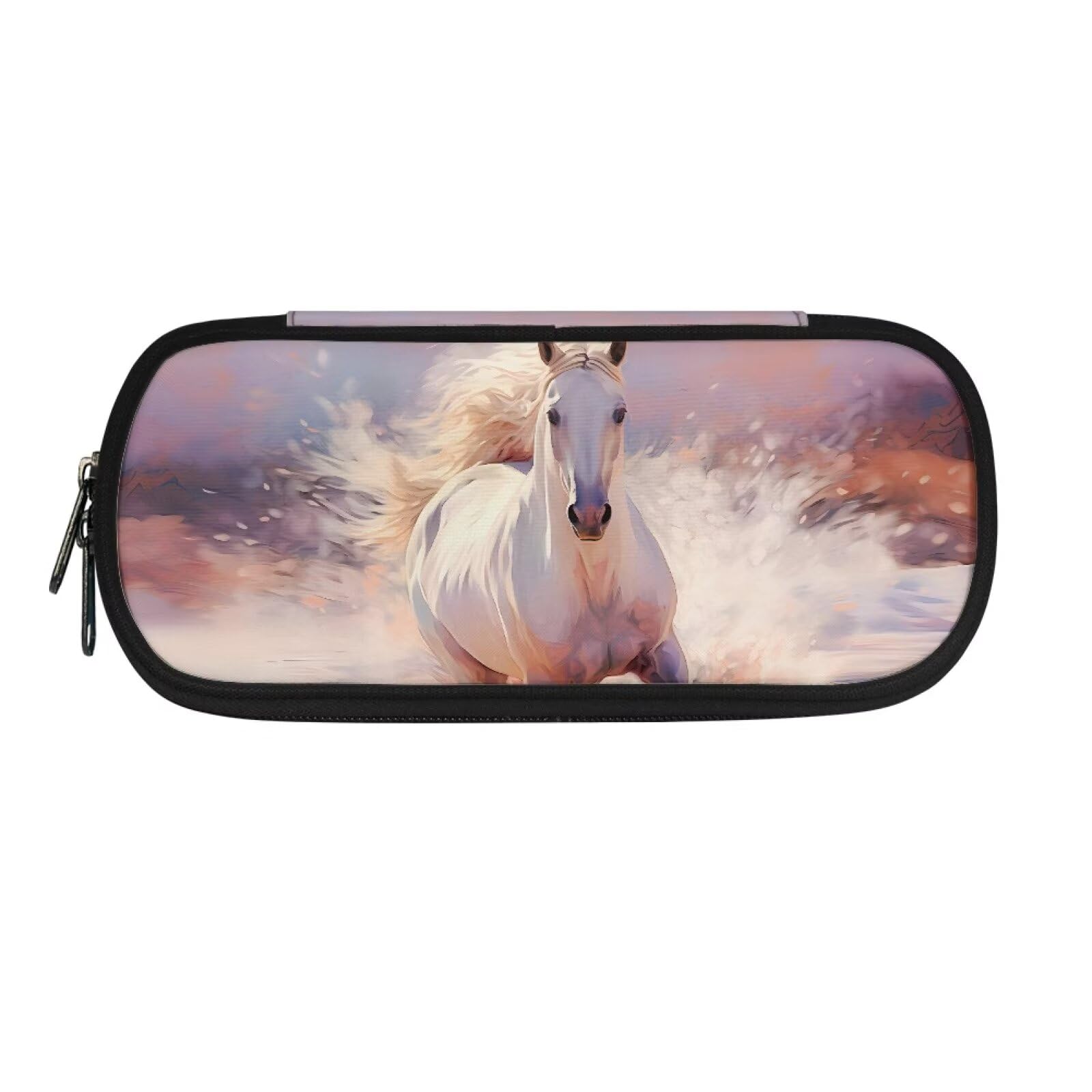 xixirimido Horse Pencil Case Bag for Girls Boys Pen Holder Pouch Large — image 1