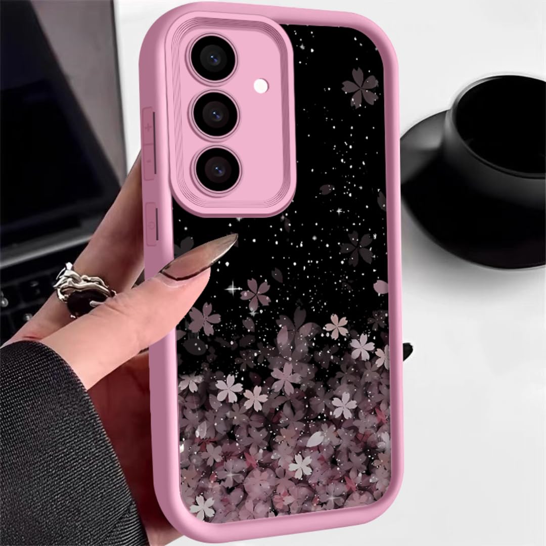 Coque Samsung S24 Cherry Blossom rose protection antichoc silicone