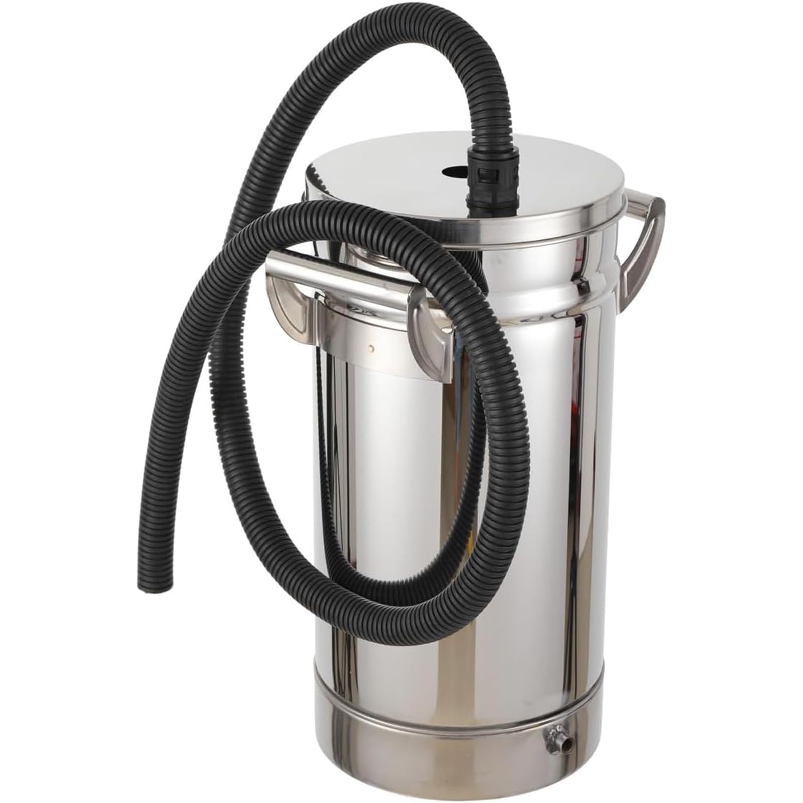 YiAndeli 304 Stainless Steel Fluidized Powder Hopper for Coating Machine Painting Equipment Power Paint & HVLP Sprayers 8L Fluidized Powder Bucket Silver,1