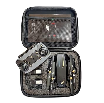 SHOPOGENIX Bag Version Foldable Garuda Drone With Camera Garuda Drone with 1080P 4k Camera 720P Live Video,WiFi FPV Drone for Adults with HD 120 degreeWide Camera (garuda drone bag version)