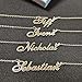 A168A Luke Custom Name Necklace Customized Personalized Plated Name Necklace for Mother Daughter Christmas New Year Silver