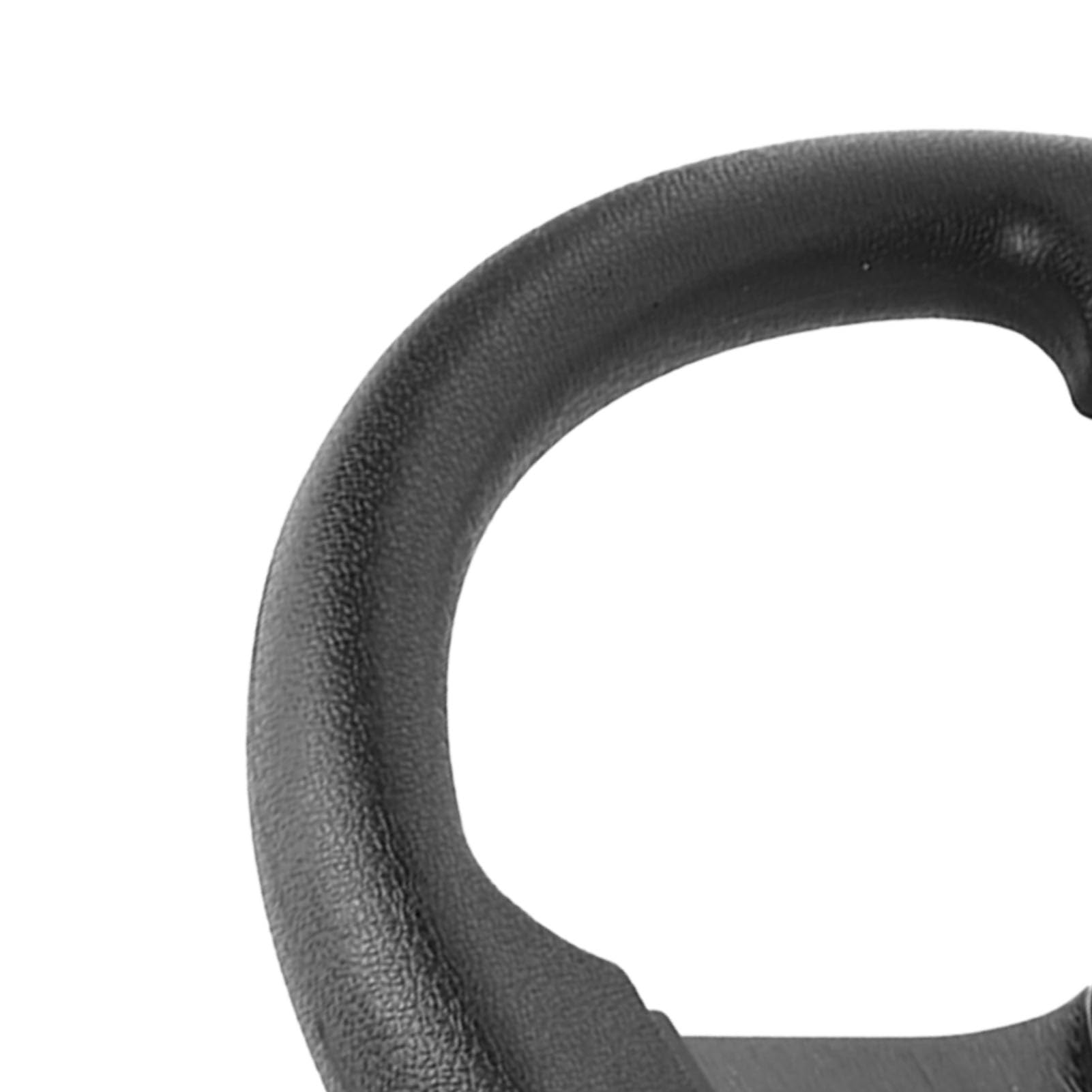 Volante alla deriva per Auto 350 mm 14 Pollici Accessorio di Ricambio Universale Rosso Nero Argento (Nero)