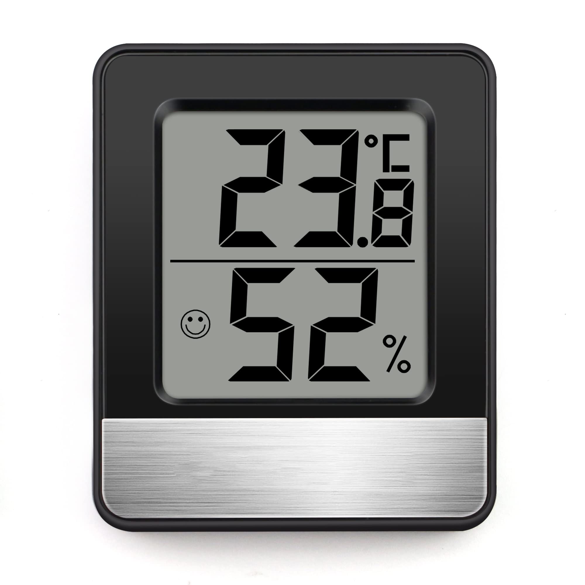 JFDBGU Mini Size Digital Indoor Household Weather Station Thermometer Hygrometer With Two Colors(A)