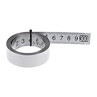 Vista 7 de HARFINGTON Cinta métrica autoadhesiva de 39.4 in, de acero inoxidable, resistente al desgaste, resistente al desgaste, de izquierda a derecha, regla