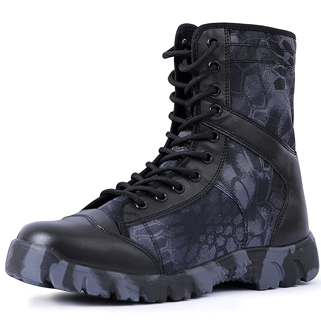 Bottes tactiques hommes pieds au sec chaussures combat zip étanches