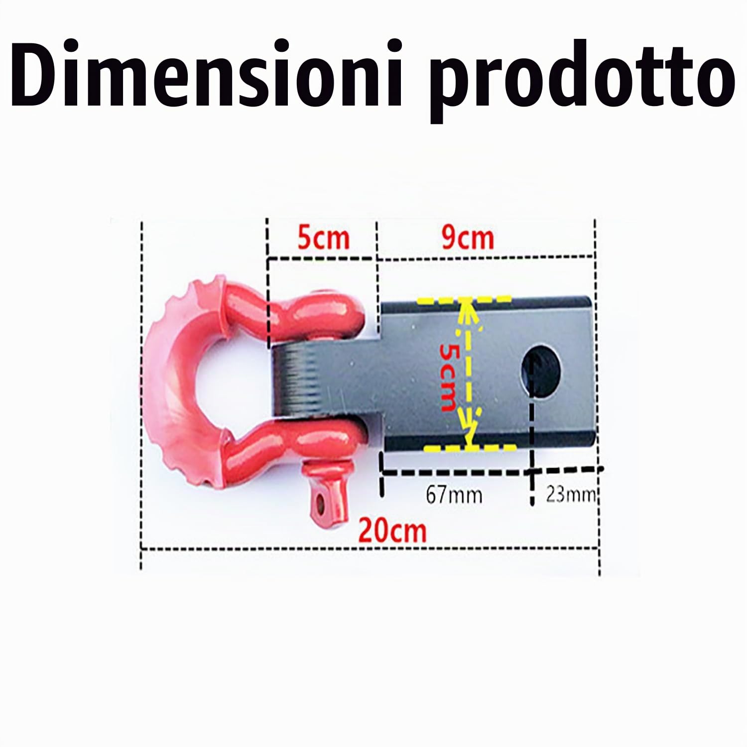 Ricevitore per Gancio di Traino,Gancio di Traino Universale per Autocarri Fuoristrada e Motoscafi