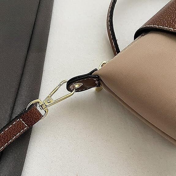 Women's Fashion Colorblock Mini Crossbody Bag Simple Flap Crossbody Bag Single Shoulder Crossbody Handbag3
