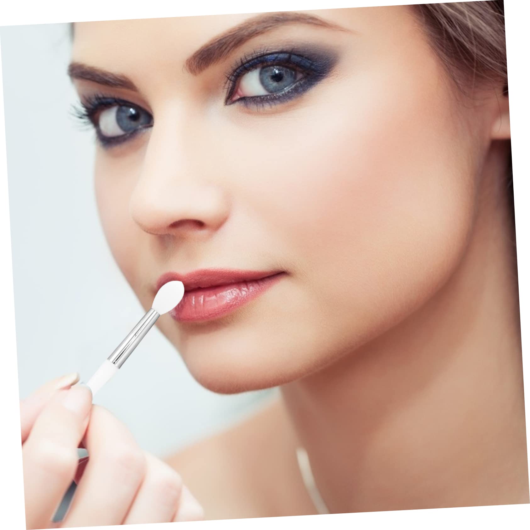 Beavorty Makeup Lip Brush Applicators 12-piece Silicone Brush Set Ideal for Lipstick Lip Mask and Concealer