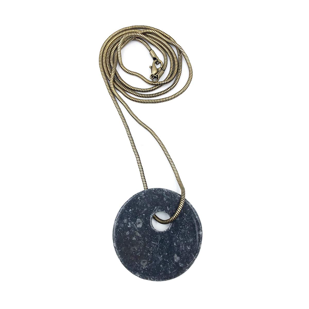 Irish Kilkenny Marble Good Luck Stone with Chain