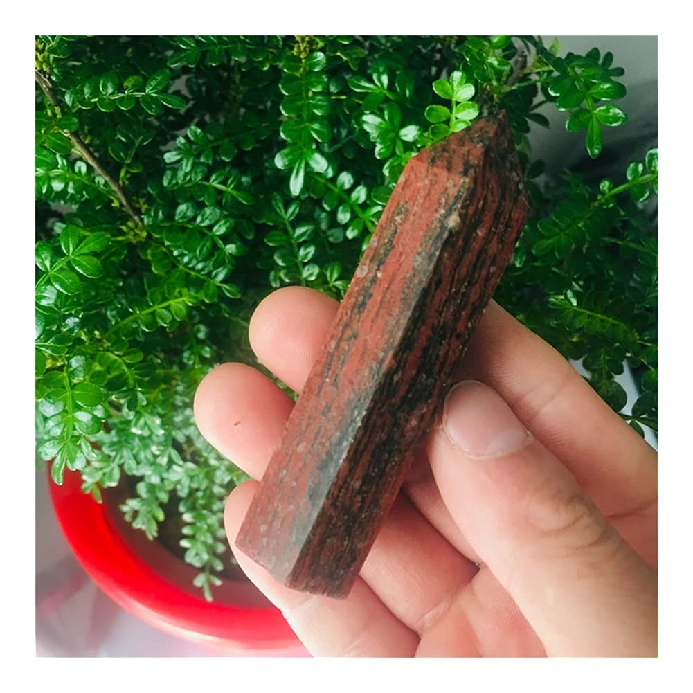 Lleno de Textura For 8-9cm Peine Natural Piedra roja Cristal Varilla Punto curación 1 ud.