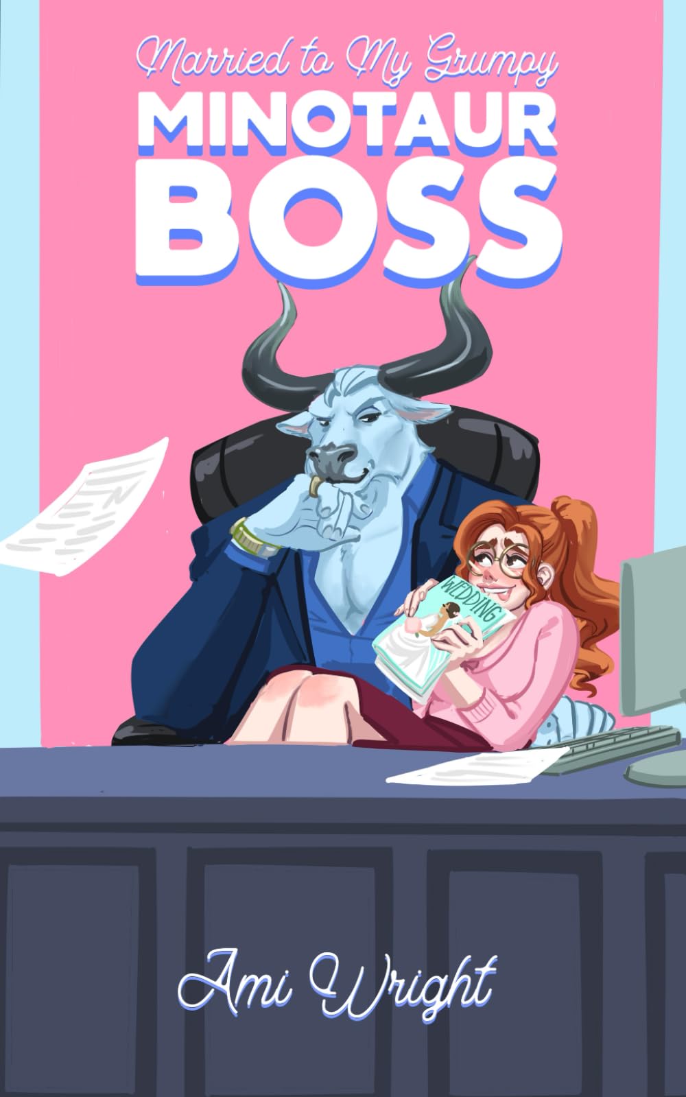 Married to my Grumpy Minotaur Boss: a steamy monster office romance (Grumpy Monster Bosses)