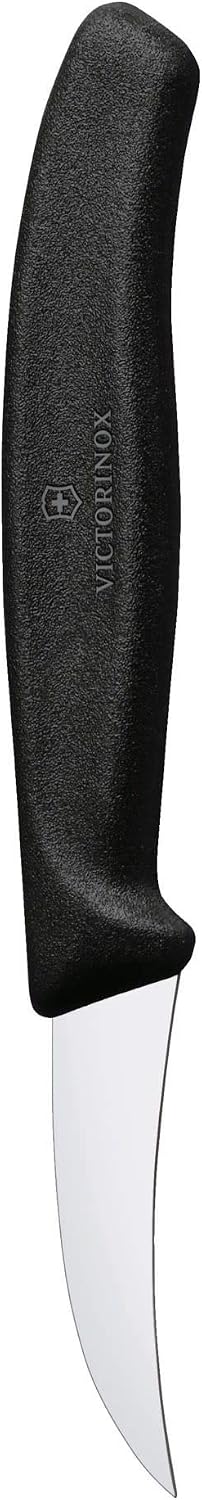 Victorinox Swiss Classic Curved Shaping Knife - Dishwasher Safe and Non-Slip Handle, Black 2.5 in