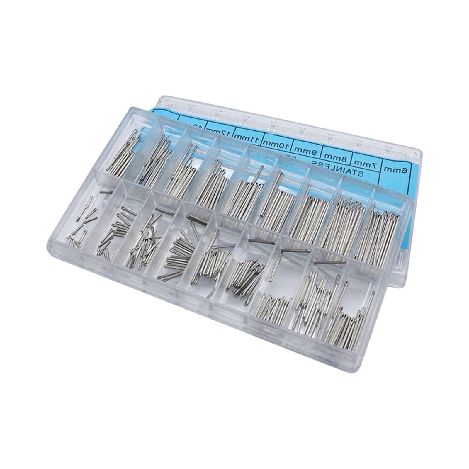 Ywluuoo Men's 270Pcs Watch Band Pins Replacet Kits 6-23Mm Professional Stainless Steel Strap Link Pins Spring Rod Tool Band Spare Parts