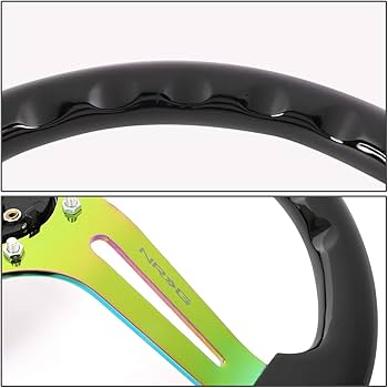 Amazon.com: NRG RST-018BK-MC Reinforced Stering Wheel - Black Amazon.com: NRG RST-018BK-MC Reinforced Stering Wheel - Black