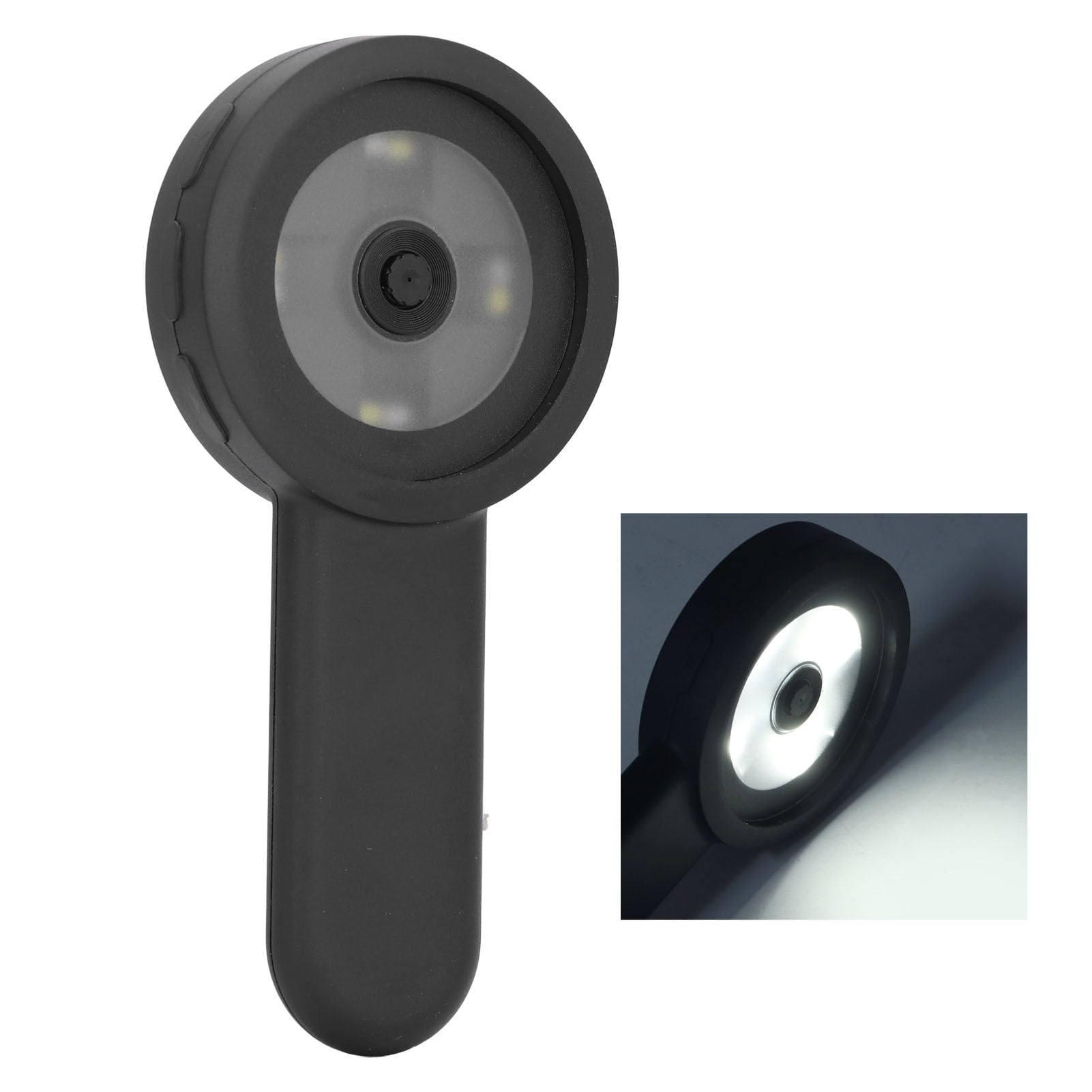 Lupa digital, lupa electrónica de mano con pantalla HD de 2.0 pulgadas, 8 luces LED, para fotografía en tiempo real, video, medición