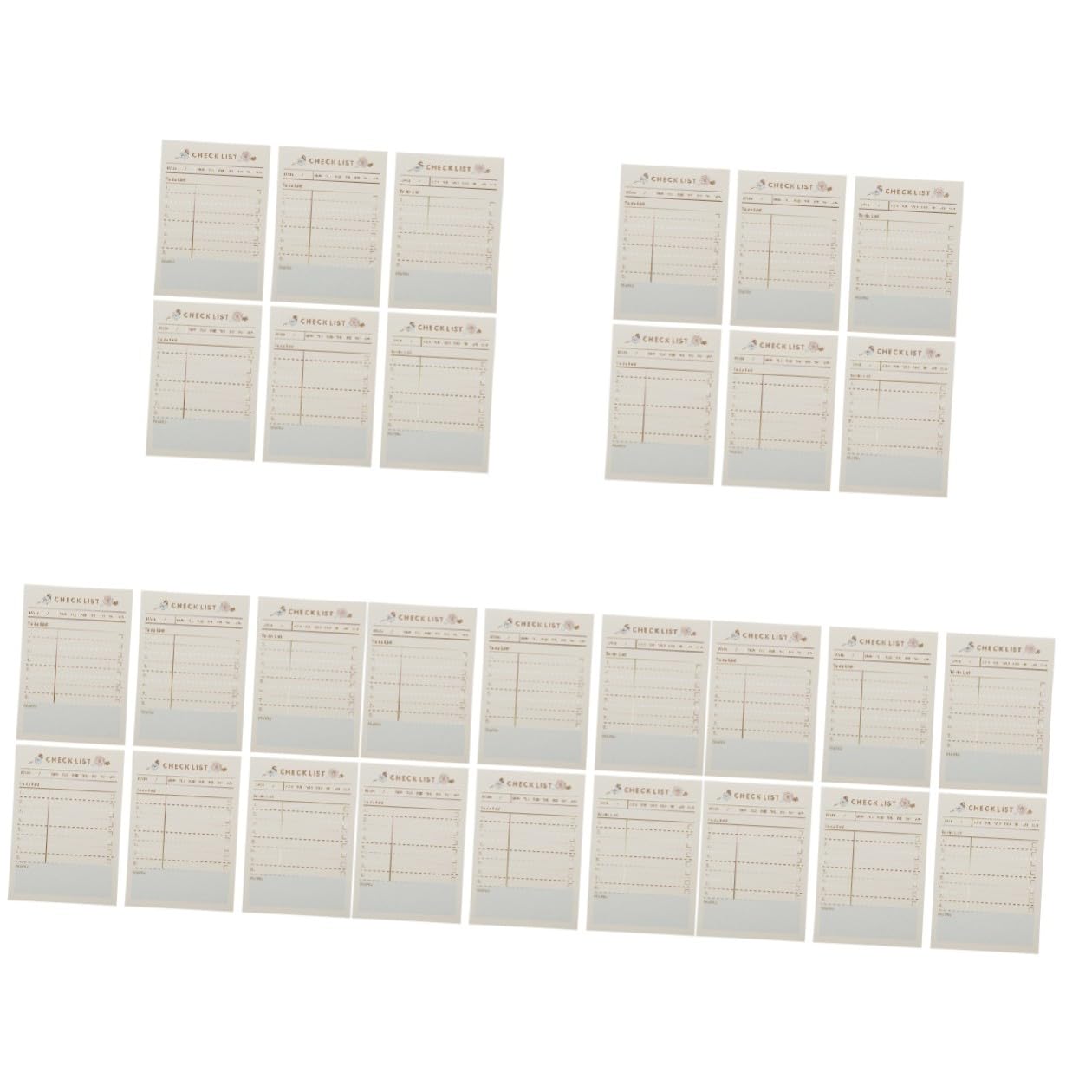 5 Pièces Bloc-notes Adhésifs Petit Format Mémo Autocollant Portable pour To-do List et Rappels Quotidiens Carnet Écriture Pratique pour Bureau et Étudiants