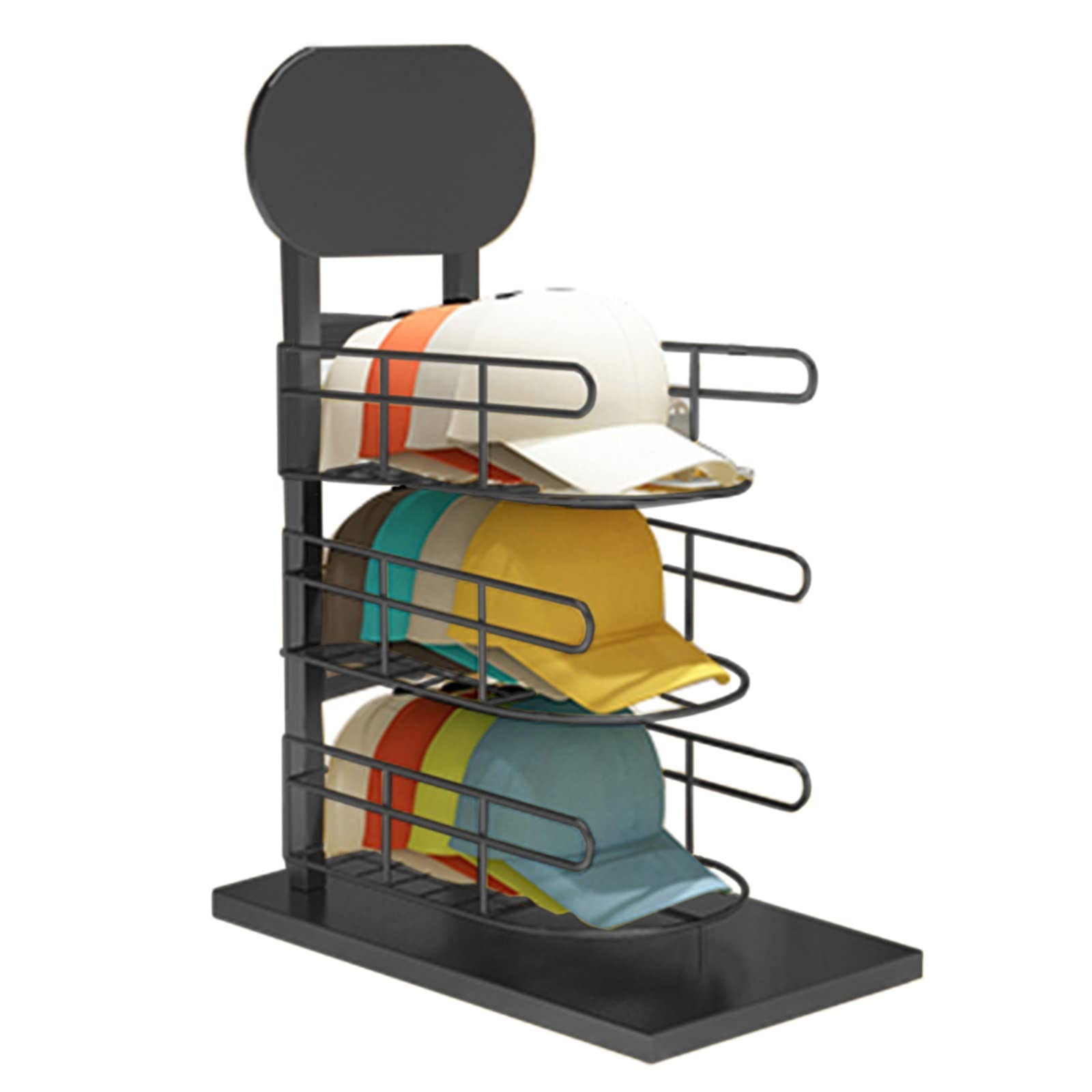 Colgador Gorras, Soporte de exhibición de sombreros independiente de 3/6/8 niveles, soporte de piso delgado para sombreros, soporte de almacenamiento vertical para sombreros de vaquero/gorras de béisb