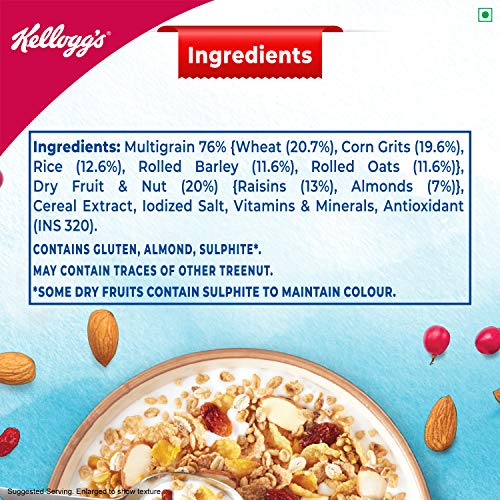 Kellogg’s Muesli 0 Added Sugar Breakfast Cereal High in Iron