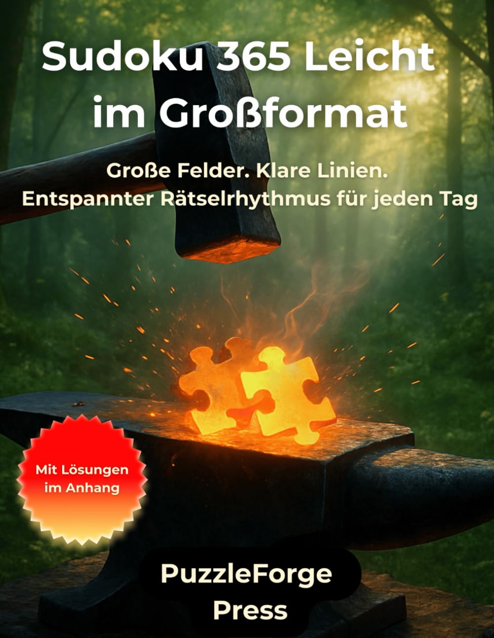 Sudoku 365 Leicht – Großformat: 365 leichte Sudoku im 8,5x11 Großformat – Zwei übersichtliche Rätsel pro Seite, ideal für Senioren, Erwachsene, ... Gehirntraining mit klaren Rätseln)