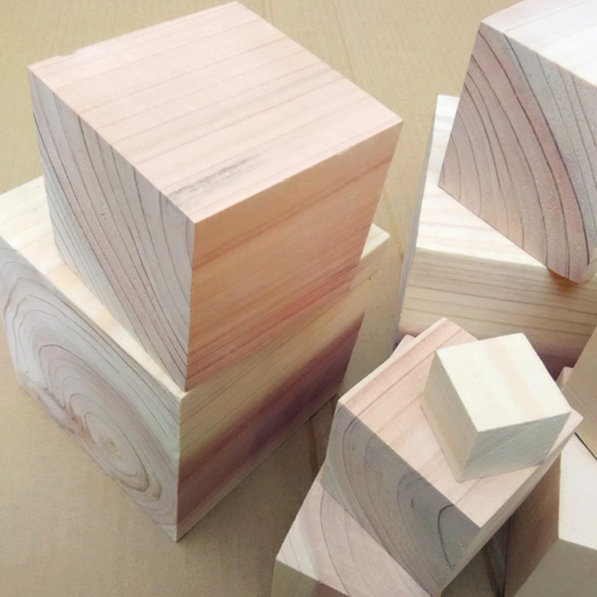 36 Bloques Cuadrados de Madera de Pino sin Tratar 38 Mm para Manualidades Diy, Cubos Pequeños Naturales para Proyectos de Artesanía y Creaciones Creativas