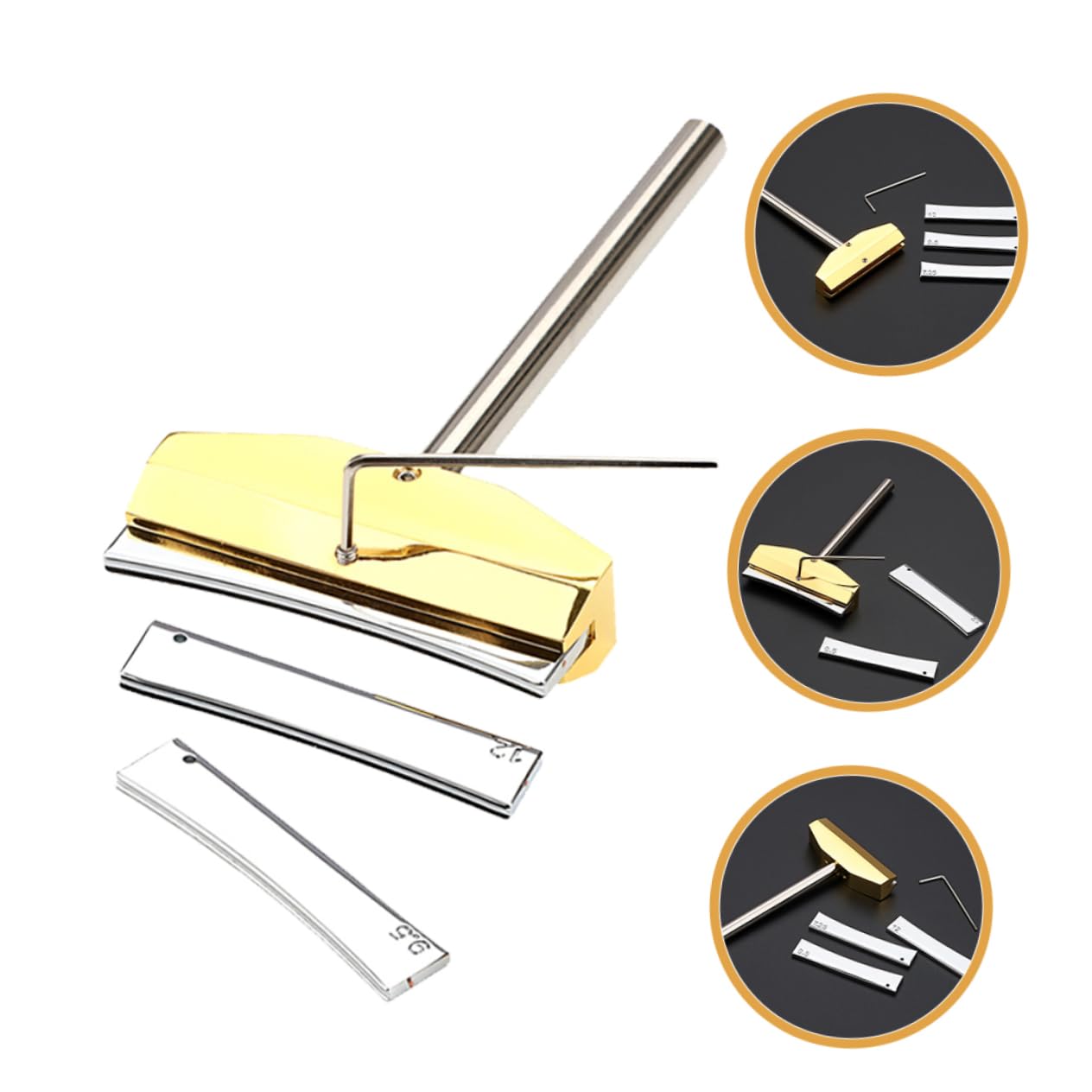 Gatuida Strumenti Per Liutaio Pressa Per Punti Di Contatto Per Chitarra e Basso Kit Di Riparazione Per Tastiera Con Accessori Per Manutenzione Di Strumenti Musicali