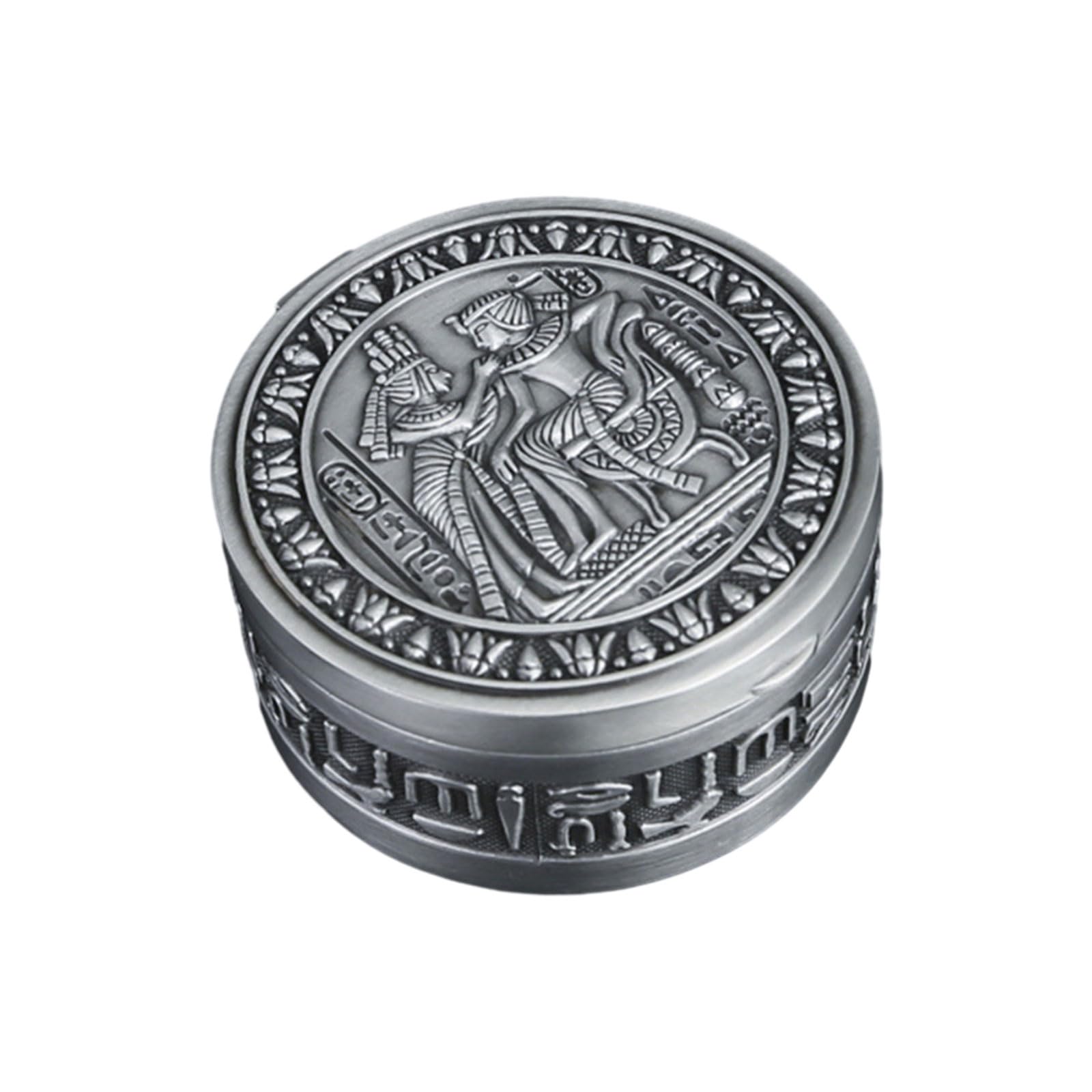 HDOYTXXM European Jewelry Box with Beautiful Flower Jewelry Beautiful Engraving Accessory Container Proof Storage
