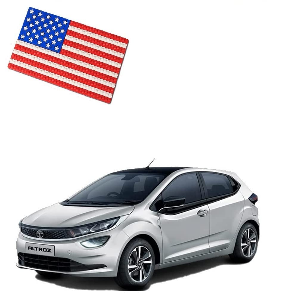 Suma Cart Anti Slip Dashboard Mat of USA Flag Universal Fit for TATA ALTROZ CAR 2019, 2020, 2021