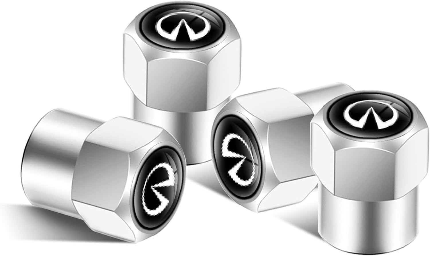 JiaggO Tire Valve Stem Caps, for Infiniti QX50 Q50 Q70 Q70L