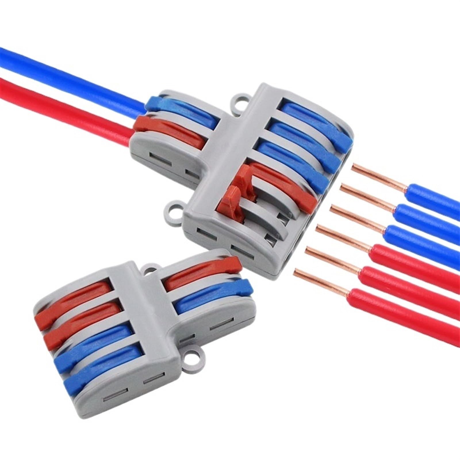 SPL-42/62 2 en 4/6 Salida Mini Conector de Cable rápido Conector de Cable de cableado Universal lámpara LED de Bloque de terminales de Conductor Push-in(SPL-42,50 PCS)