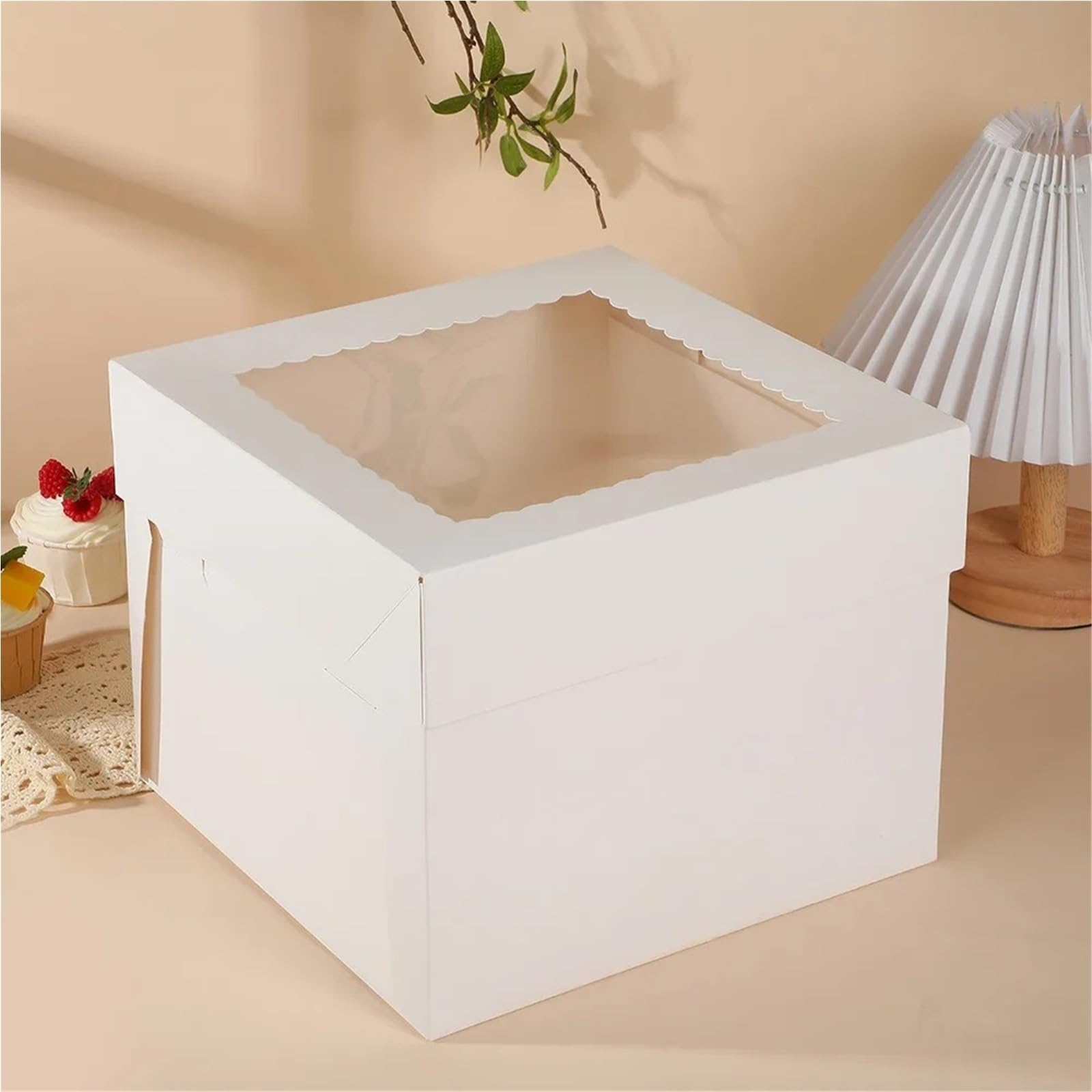 Scatola per Torte Scatola for torta quadrata bianca da 50 pezzi