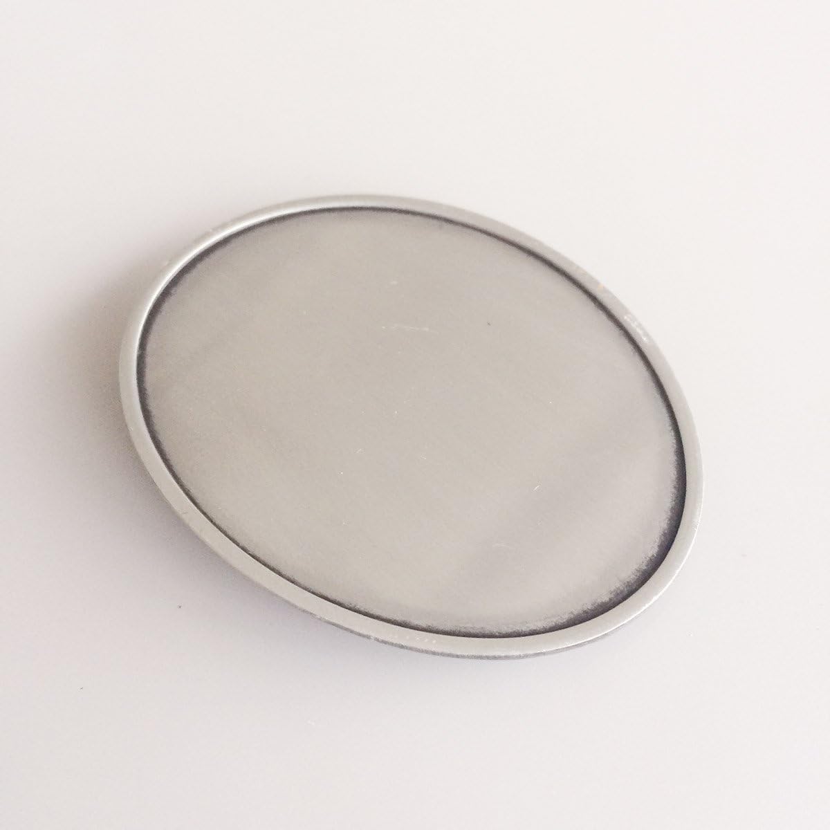 JEAN'S FRIEND Vintage Style Oval Blank Custom Belt Buckle - Image 4