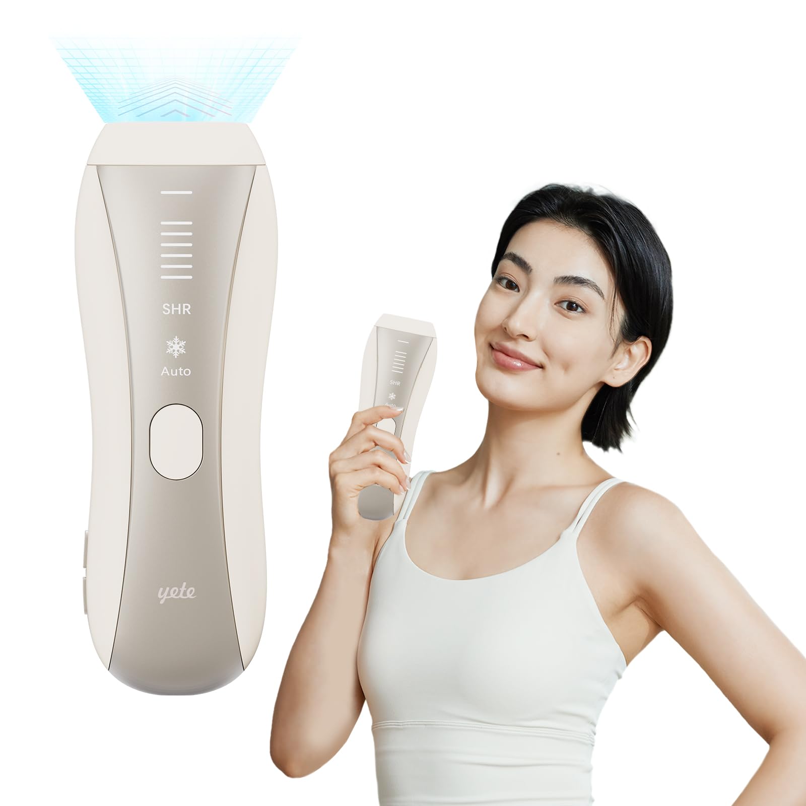 yete　エイティー　脱毛器　新型 Amazon | Yete（エイティー）脱毛器 IPL 冷感無痛ケア SHR連続照射
