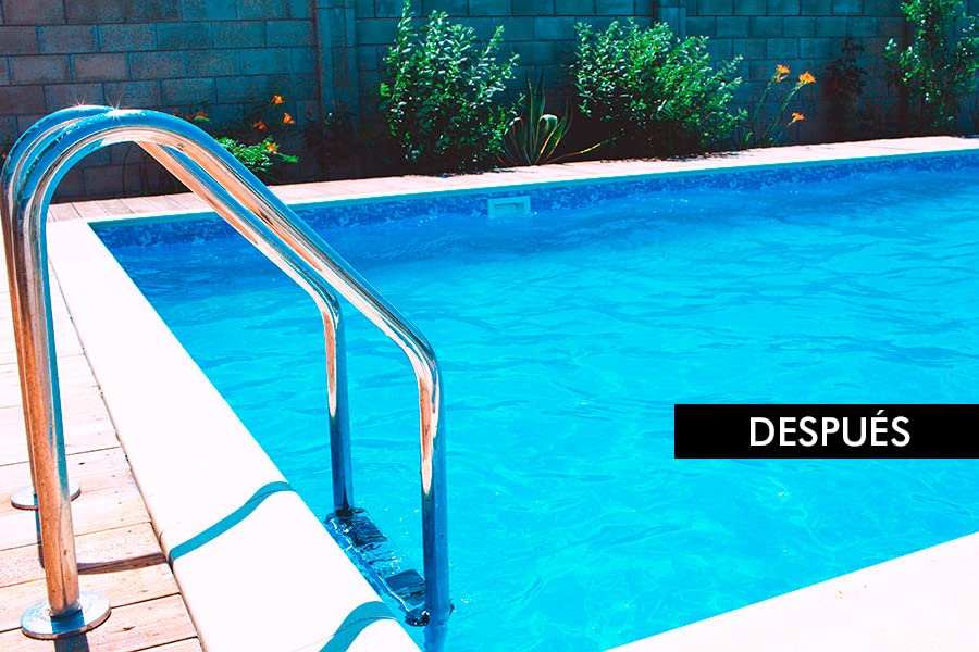 Renomax - Renovador de Bordes de Piscina Antideslizante, Acabado Blanco Mate | Pintura Borde Piscina Alta Resistencia al Cloro y a la Intemperie | Fácil de Aplicar y Secado Rápido