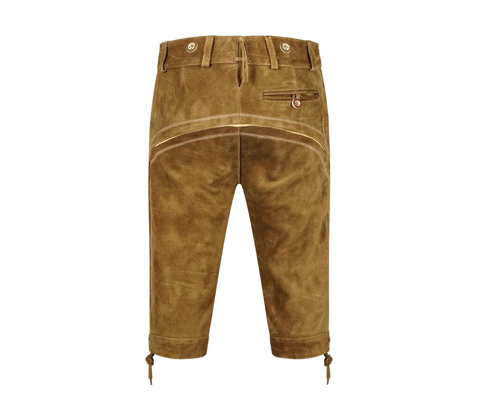 Herren Trachten Set Lederhose mit Trägern + Trachten Hemd Bayerische Oktoberfest (Hose + Hemd) BLR01