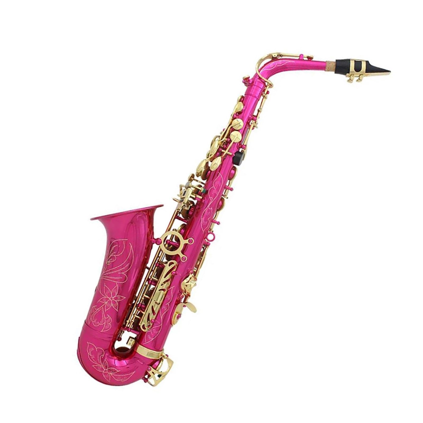 Saksofony dla miłośników muzyki Saksofon altowy Eb wykwintny instrument dęty drewniany(Rose red)