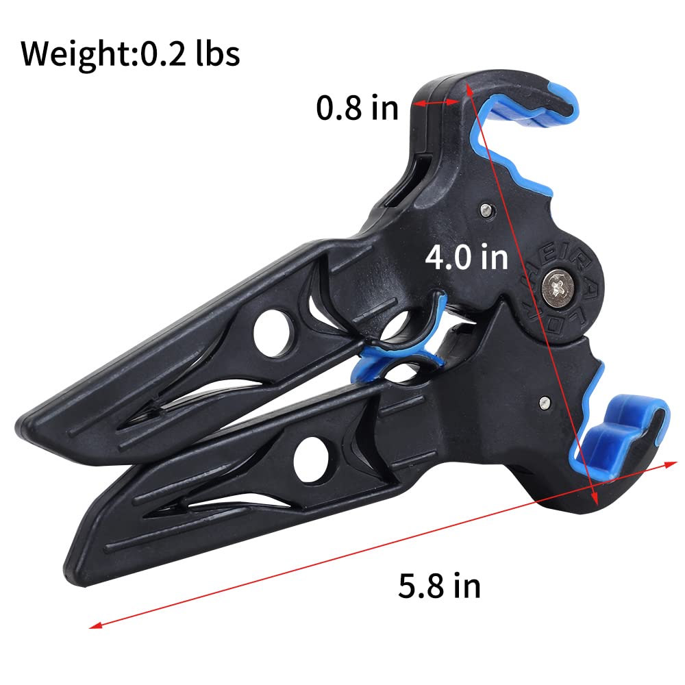 SOPOGER Compound Bow Stand Holder Archery Bow Folding Kickstand Support Wide LIM with Rubber Clamping Jaws for Outdoor Hunting Shooting (Small)