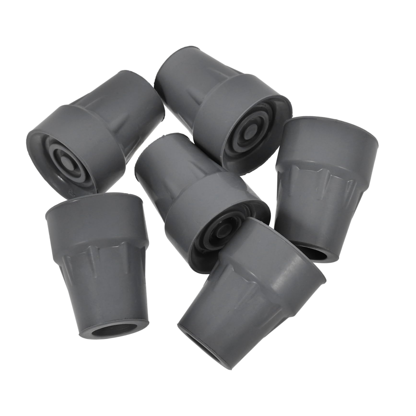 HAPINARY 6pcs Crutch Foot Pads Replacement Anti-Slip Crutch Tips for Elderly and Wear-Resistant Walking Sticks Accessories