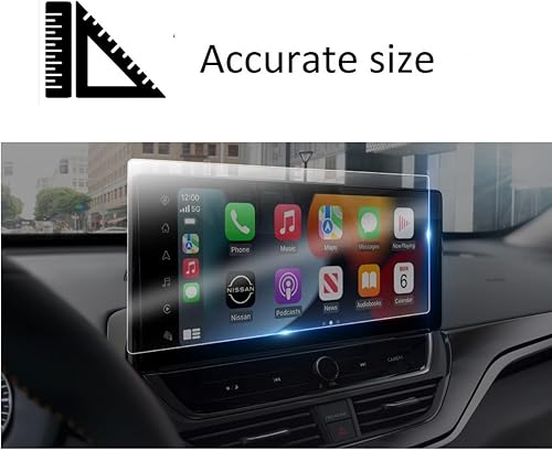 Miniatura 4 de Sprinoily - Protector de pantalla compatible con Altima 2023-2025, pantalla táctil de 12.3 pulgadas, antirreflejos, resistente a los golpes, vidrio