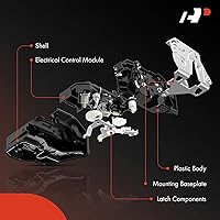 Vista 2 de A-Premium Actuador de bloqueo de puerta lateral del pasajero trasero derecho compatible con Nissan Versa/Tiida 2007-2013
