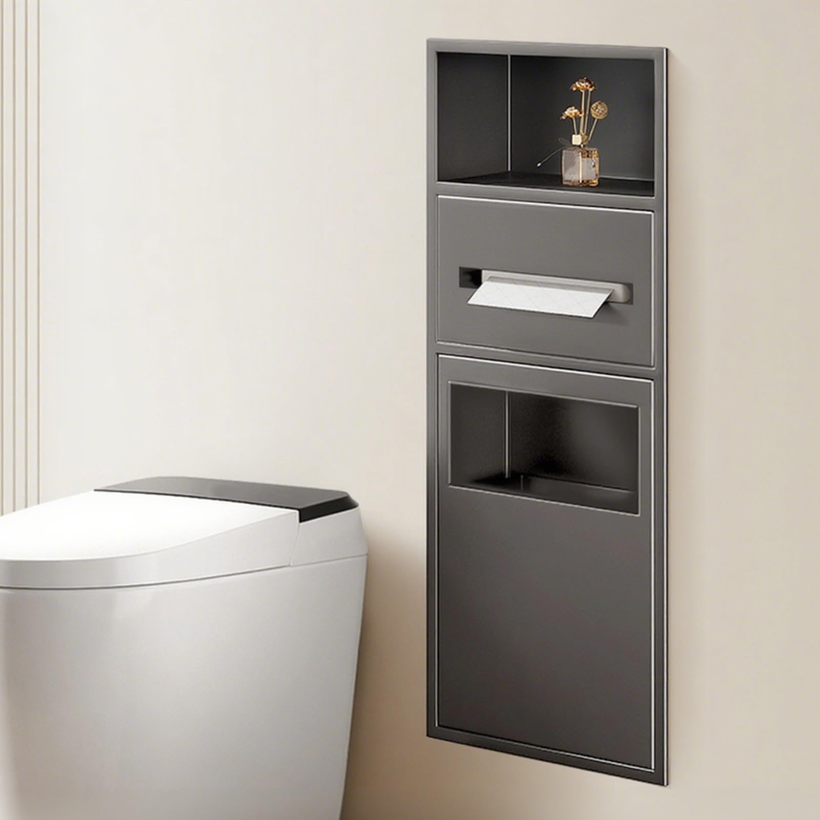 Étagère murale de douche encastrée pour éliminer le désordre du bain