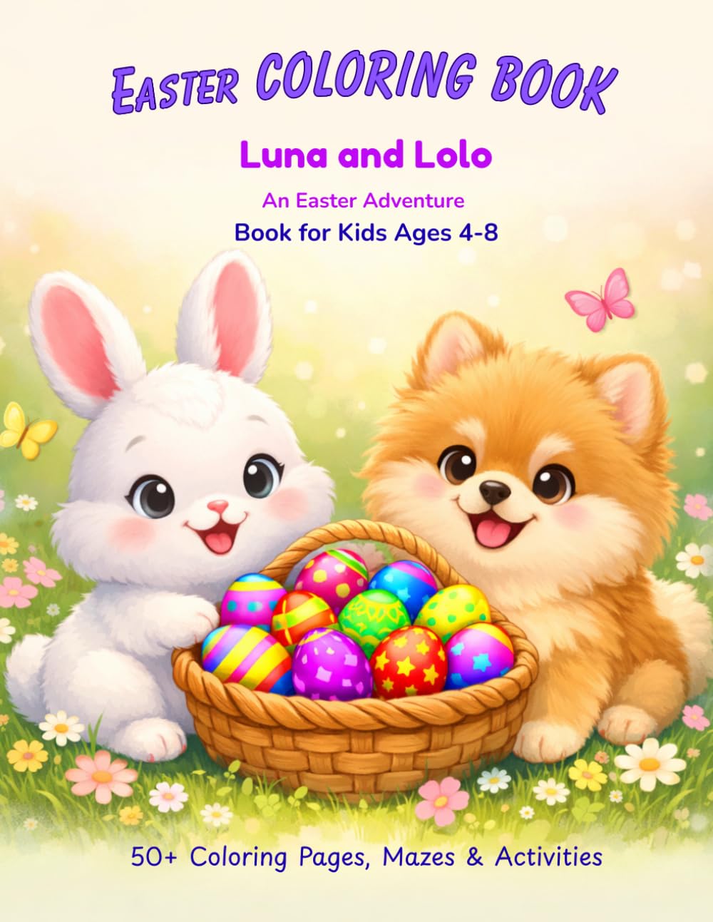 Luna and Lolo - An Easter Adventure: A Coloring, Story and Activity Book
