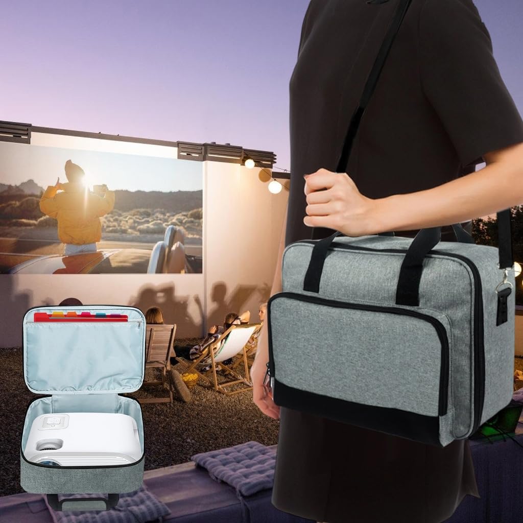 Bolsa de almacenamiento protectora para proyector con triple espuma para protección contra impactos
